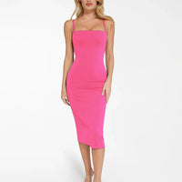 Bluetag Cooling Shapewear Slimming Midi Tube Dress