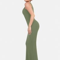 Shapewear Modal Sleeveless Crew Neck Slimming Maxi Dress