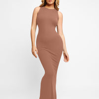 Shapewear Modal Sleeveless Crew Neck Slimming Maxi Dress