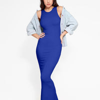 Shapewear Modal Sleeveless Crew Neck Slimming Maxi Dress