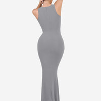 Shapewear Modal Sleeveless Crew Neck Slimming Maxi Dress