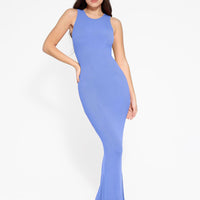 Shapewear Modal Sleeveless Crew Neck Slimming Maxi Dress