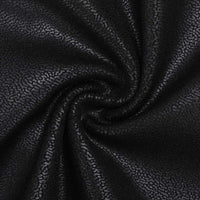 Shapewear Sculpting Faux Leather Zip Front Midi Dress