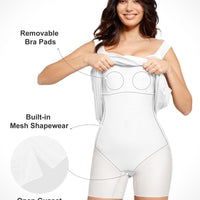 Shapewear Off-the-Shoulder Side Slit Slimming Maxi Dress