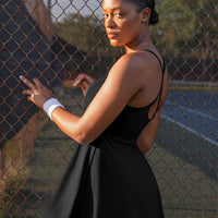 Shapewear Pet Hair Resistant Crisscross Back Workout Dress