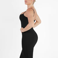 Shapewear Solid Modal Slimming Midi Slip Dress