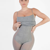 Shapewear Solid Modal Slimming Midi Slip Dress