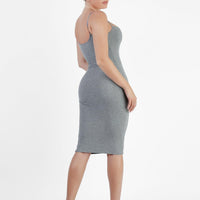 Shapewear Solid Modal Slimming Midi Slip Dress