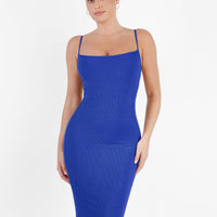 Shapewear Solid Modal Slimming Midi Slip Dress
