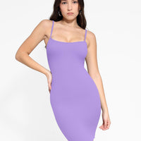 Shapewear Solid Modal Butt Lift Mini Slip Dress