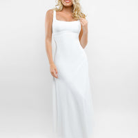Shapewear Sleeveless Square Neck Houglass A-Line Maxi Dress