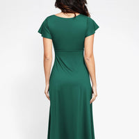 Shapewear Built-In Tummy Control A-Line Midi Dresses