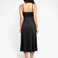 Shapewear Built-In Tummy Control A-Line Midi Dresses