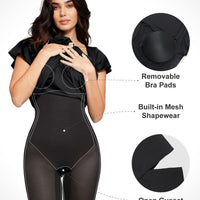 Shapewear Built-In Tummy Control A-Line Midi Dresses