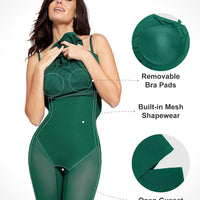 Shapewear Built-In Tummy Control A-Line Midi Dresses