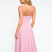 Shapewear Built-In Tummy Control A-Line Midi Dresses
