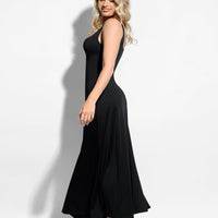 Shapewear Built-In Tummy Control A-Line Midi Dresses