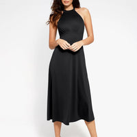 Shapewear Built-In Tummy Control A-Line Midi Dresses