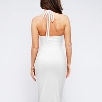 Shapewear Convertible Backless Halter Sculpting Midi Dress