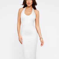 Shapewear Convertible Backless Halter Sculpting Midi Dress